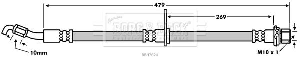 BORG & BECK Jarruletku BBH7624